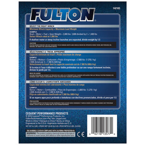 Fulton Trailer Winch, Single-Speed, 1,300 lbs. Capacity, No Strap  • 142103