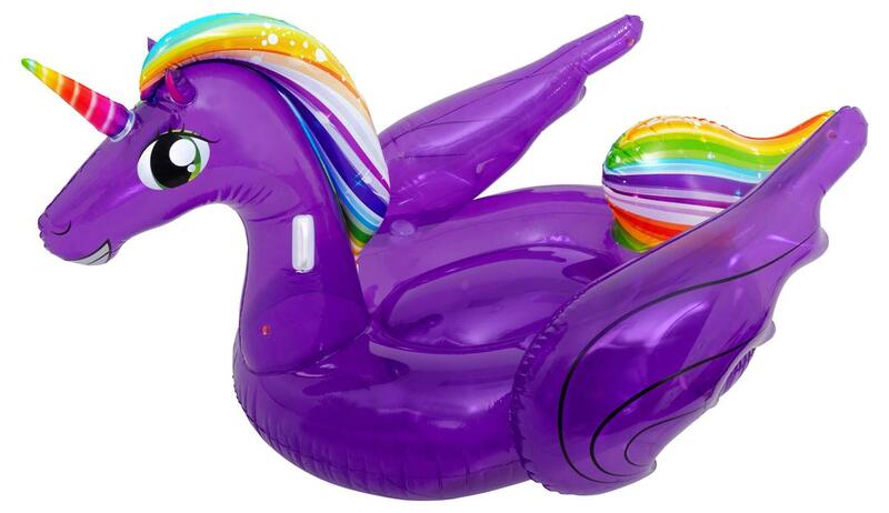 Airhead Magical Unicorn Pool Float, Purple  • AHPF-3020