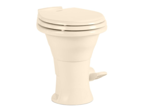 Dometic 310 Series Round Ceramic Standard Height RV Toilet - Bone  • 302310083