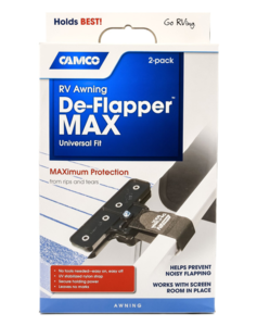 Camco De-Flapper MAX Black Awning Fabric Clamps 2 Pieces  • 42251