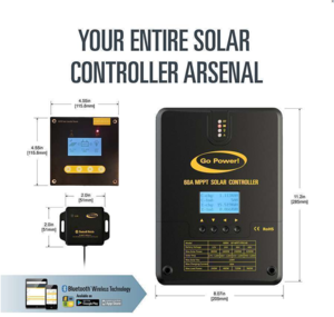 Go Power Solar-AE-4, 800 Watt Solar Kit with Controller, Remote, and Bluetooth Dongle  • 83311