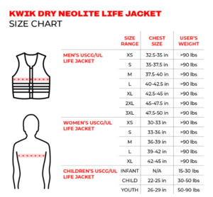 Airhead Orca Neolite Kwik-Dry Life Jacket Vest, Adult Large  • 10075-10-B-BK