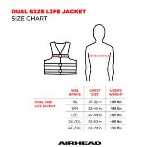 Airhead Trend LIfe Jacket Vest, Pink/Black, Adult S/M • 30081-04-A-BKHP