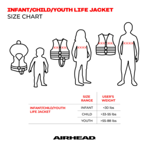 Airhead Bolt Life Jacket Vest - Child  • 30084-02-A-BR