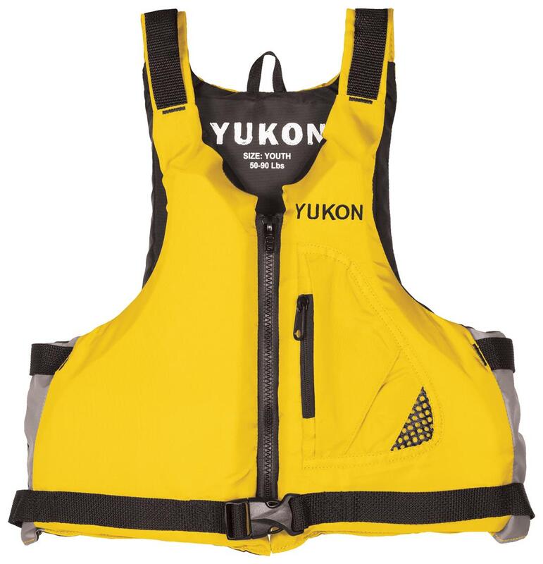 Airhead Base Paddle/Angler Life Jacket Vest, Yellow, Youth  • 33004-03-A-YW