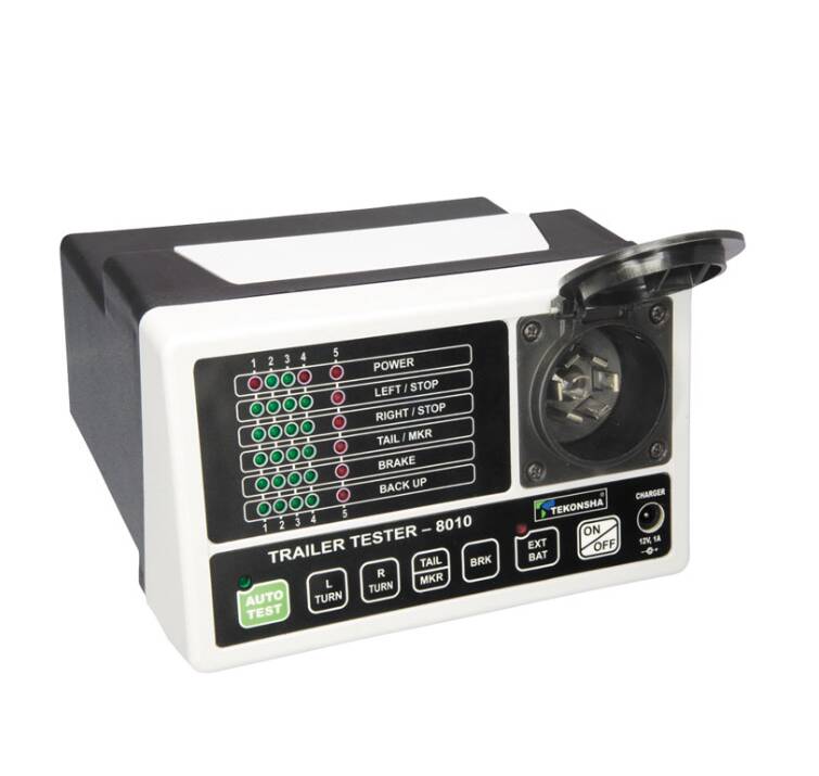 Tekonsha Trailer Tester - Trailer Wiring Testing Device with Charger, LED Light Display • 8010