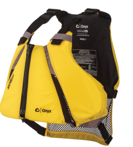 Onyx Outdoor MoveVent Curve Medium/Large Yellow Life Vest  • 122000-300-040-14