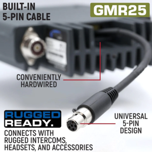 Rugged Radios Rugged Waterproof GMRS Mobile Radio  • GMR25