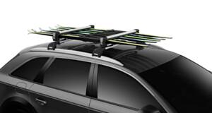 Thule SnowPack Roof-Mount Ski & Snowboard Carrier, 6 Pair of Skis or 4 Snowboards • 7326
