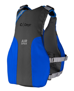 Onyx Outdoor Airspan Breeze Paddling Kayak Life Vest, Blue/Black, XS/Small  • 123000-500-020-23