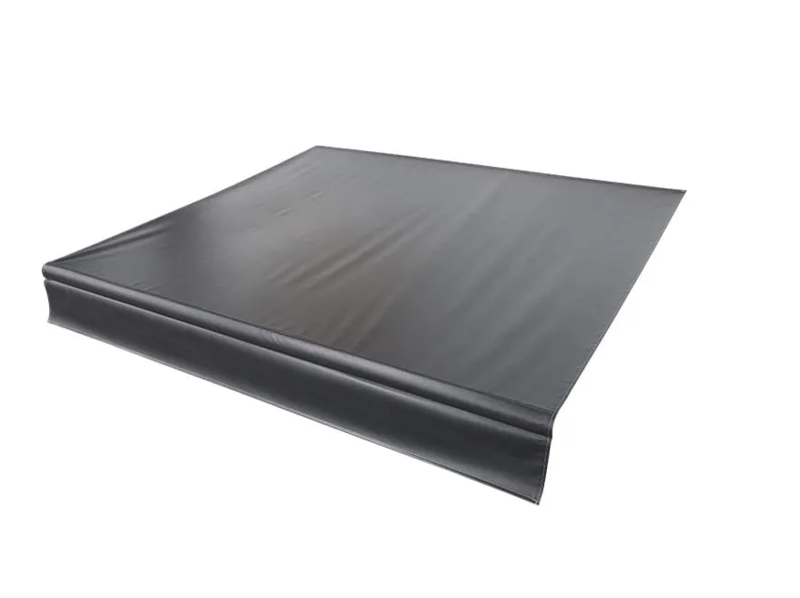 Lippert Solera Universal Vinyl Replacement Fabric for 14' RV Awning - Solid Black  • V000334377