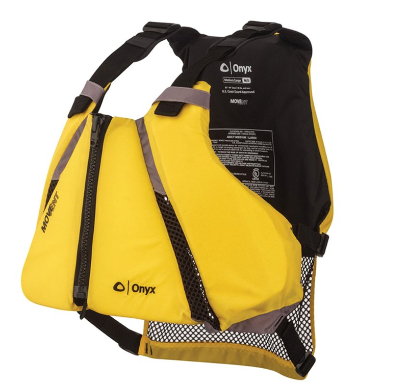 Onyx Outdoor MoveVent Curve X-Large/XX-Large Yellow Life Vest  • 122000-300-060-14