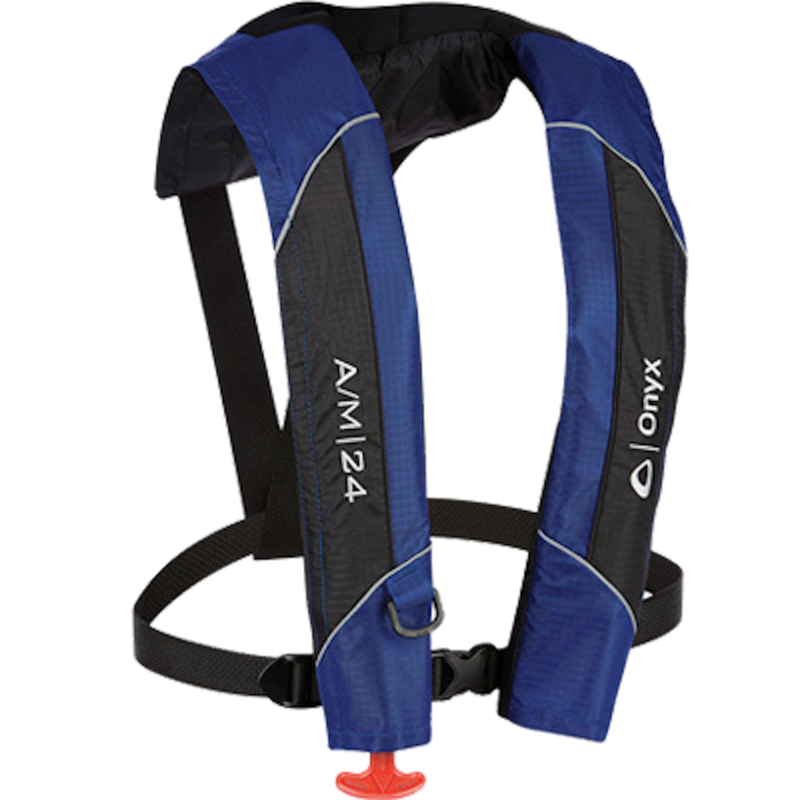 Onyx Outdoor 15 - A/M-24 PFD Blue Inflatable Life Jacket  • 132000-500-004-15