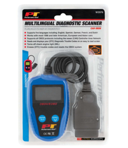 Performance Tool OBDII Multi-Lingual Automotive Diagnostic Scanner  • W2976