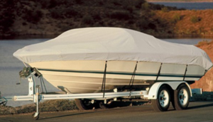 Taylor Made Boatguard Gray Polyester Boat Cover for 14'-16' L x 90