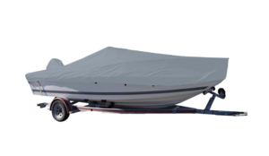 Carver Sun-Dura Styled-To-Fit Boat Cover F/19.5' V-Hull Center Console Fishing Boat - Grey  • 70019S-11