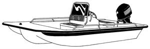 Carver Haze Gray Poly-Guard Boat Cover for 19'6