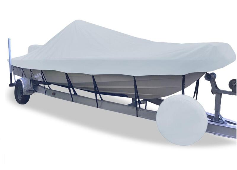 Carver Haze Gray Poly-Guard Boat Cover for 18'6