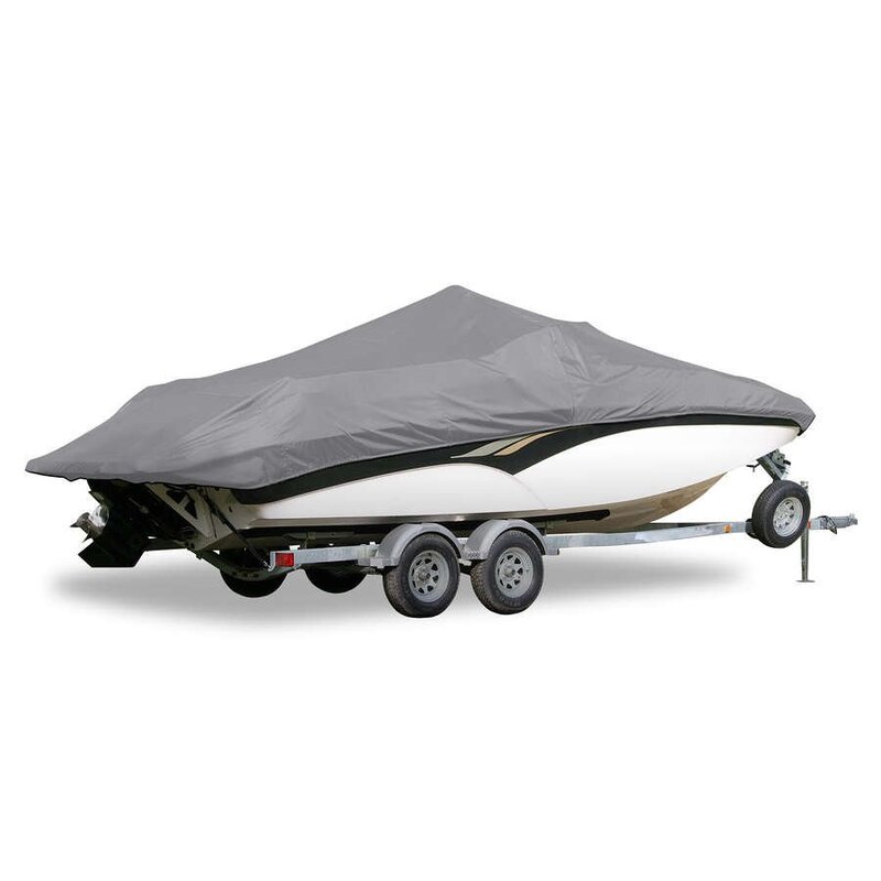 Carver Mist Gray Sun-Dura Boat Cover for 19'6