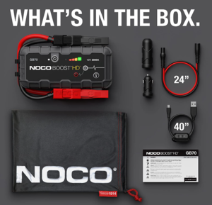 Noco 2,000 Amp UltraSafe Lithium Jump Starter  • GB70