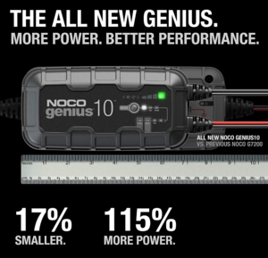 Noco 10-Amp Battery Charger, Battery Maintainer, and Battery Desulfator  • GENIUS10