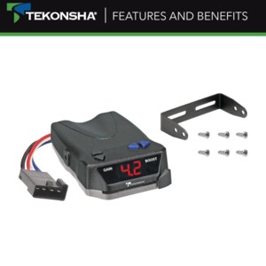 Tekonsha BRAKE-EVN Proportional Brake Controller for Trailers with 1-4 Axles, Black  • 8508220