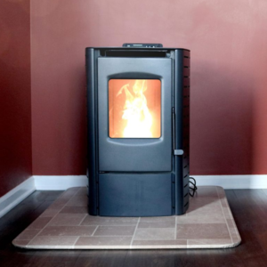 Cleveland Iron Works Mini Pellet Stove, 25,000 BTU, 800 Sq Ft Heating Area  • F500215