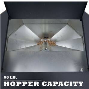 Cleveland Iron Works Bay Front Pellet Stove, 52,000 BTU, 1800 SQ FT Heating Area • F500210