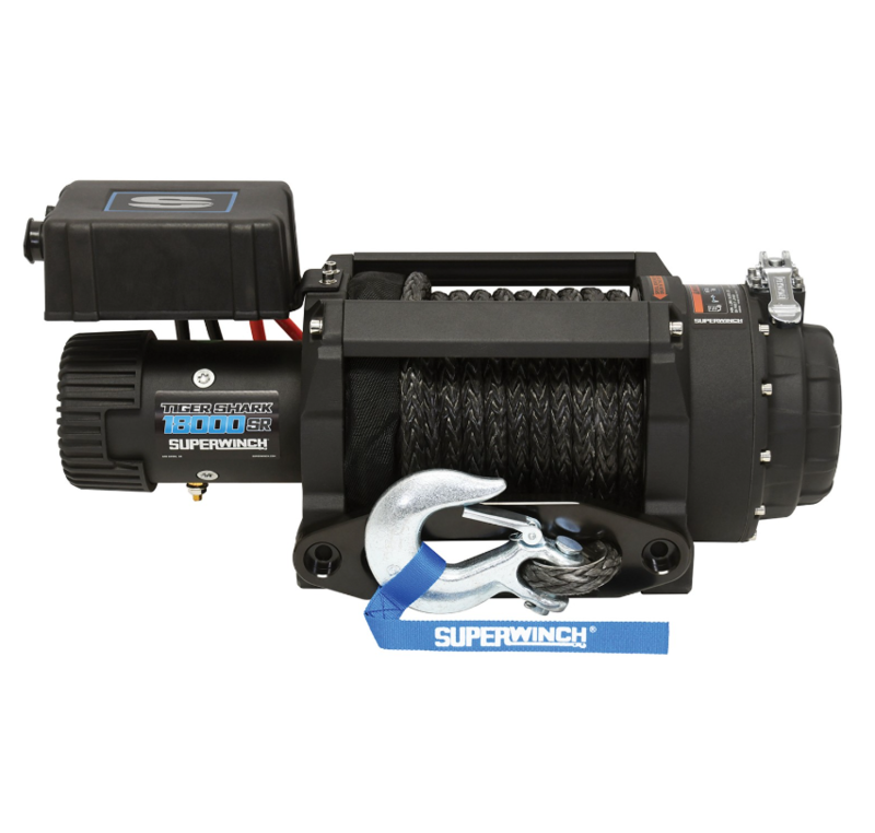 Superwinch Tiger Shark 18000SR 12V Synthetic Rope Winch  • 1518001