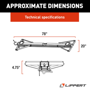 Lippert PSX1 High-Speed RV Power Stabilizer Jack System - No Switch Assembly  • 337199