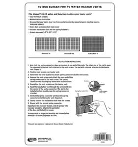 Valterra RV Water Heater Bug Screen, 8.5