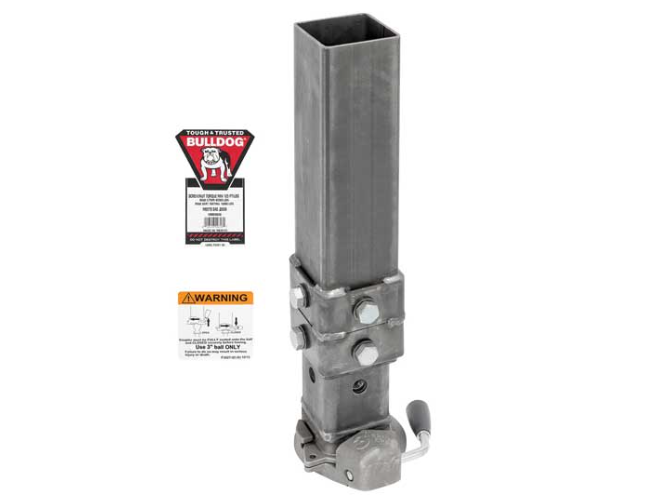 Bulldog BX1 Gooseneck Coupler, 3 in. Diameter, 40,000 lbs. Capacity, Square  • 1289200300