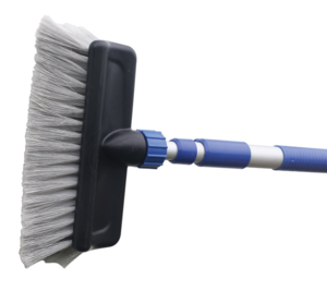 Camco Flow Through Wash Brush with Push Button Handle  • 41960