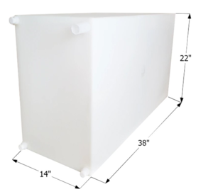 Icon 50 Gallon Fresh Water Tank with 1/2