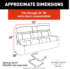 Thomas Payne RV Jackknife Sofa - 72