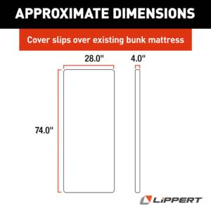 Lippert Teddy Bear Bunk Mat Cover - 28