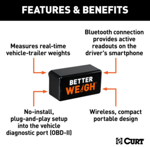 Curt BetterWeigh Mobile Towing Scale w/ TowSense Technology  • 51701