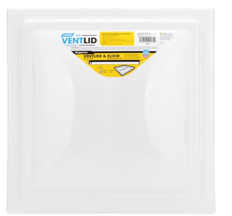 Camco Vent Lid, Ventline Pre 08/Elixir 94 Up, White  • 40185