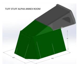 Tuff Stuff Alpha / Stealth RTT Annex Room, Military Green • TS-ANX-CS-STLTH