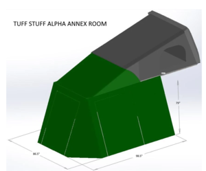 Tuff Stuff Alpha / Stealth RTT Annex Room, Military Green  • TS-ANX-CS-STLTH