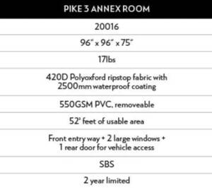 Body Armor 4x4 Sky Ridge Pike 3 Annex Room, Grey  • 20016