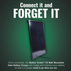 Battery Tender 12V, 35 Watt Mountable Solar Battery Charger  • 021-1174