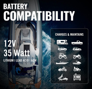 Battery Tender 12V, 35 Watt Mountable Solar Battery Charger  • 021-1174