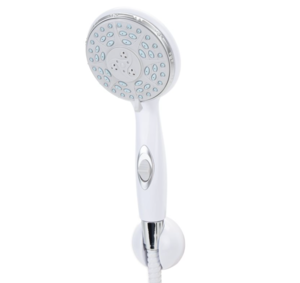 Camco Shower Head w/ On-Off Switch, White  • 43711