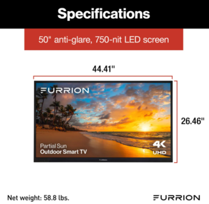 Furrion Aurora Partial-Sun 4K LED Outdoor Smart TV - 50