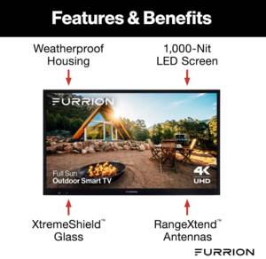 Furrion Aurora Full-Sun 4K LED Outdoor Smart TV - 43