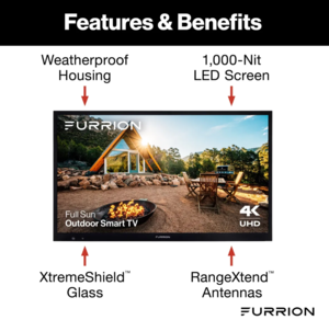 Furrion Aurora Full-Sun 4K LED Outdoor Smart TV - 43