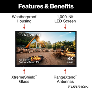 Furrion Aurora Full-Sun 4K LED Outdoor Smart TV - 65