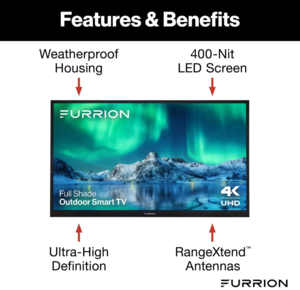 Furrion Aurora Full-Shade 4K LED Outdoor Smart TV - 65