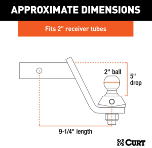 Curt RockerBall Cushion Hitch w/ 2